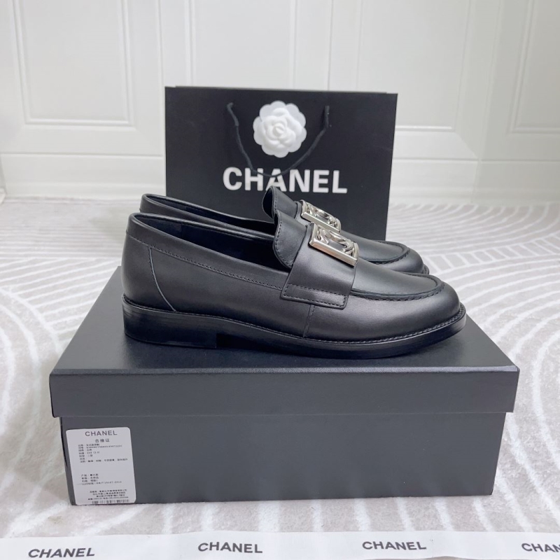 Ch*el leather shoes